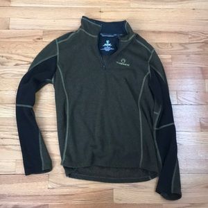 Olive Green Kuhl Fleece Pullover, size small